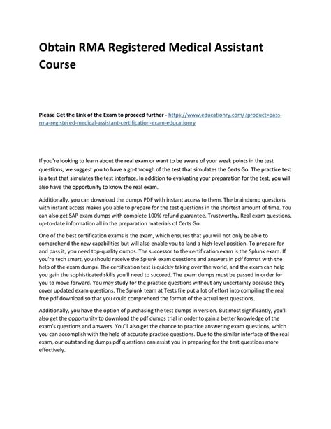 PPT - RMA Registered Medical Assistant PowerPoint Presentation, free ...