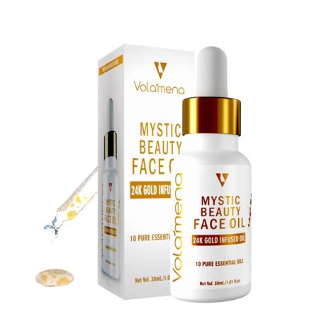 VOLAMENA WITH DEVICE Mystic Beauty Face Oil with 24k Gold and 10 Pure ...
