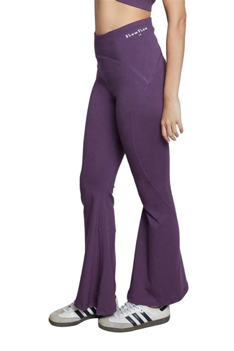 Organic Cotton Flare Pant (Plum) – CarbonTree