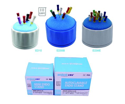 Buy SDent® 5 pcs = 5 boxes Dental Endo Clean Stand Round Shape Grey ...