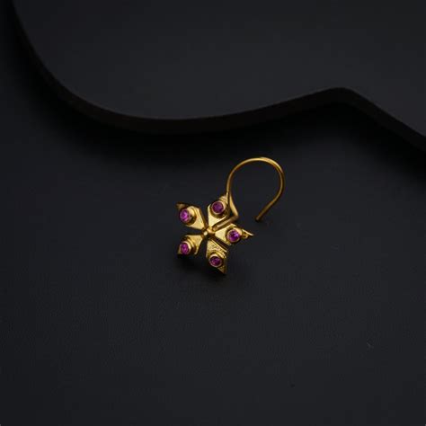 Buy Silver Nakshatra Nose Pin - House of Aadyaa Gold Plated Jewelry