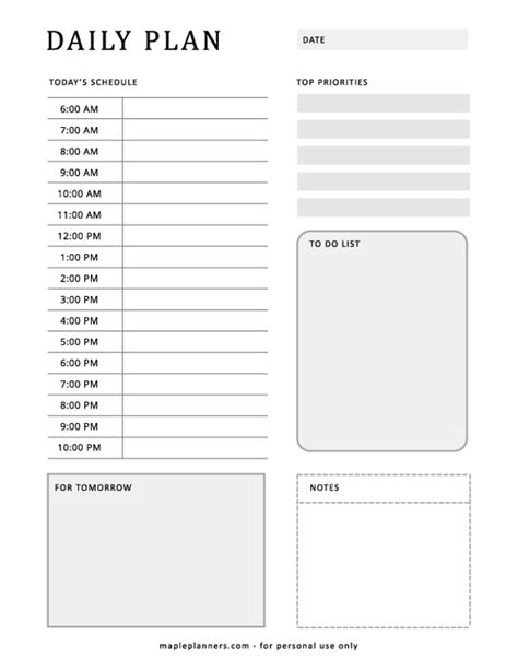 Image result for Daily Plan