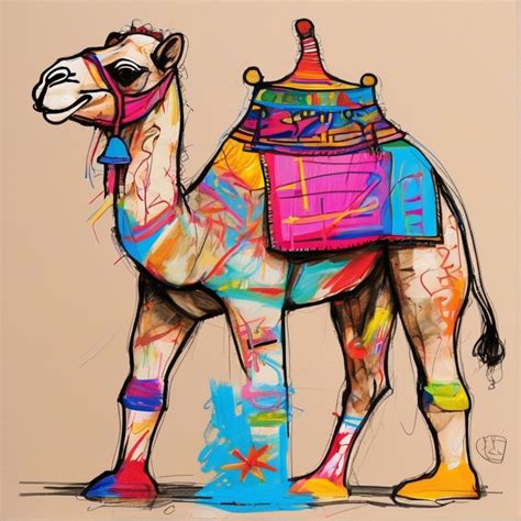 Abstract Sketch Camel Portrait Art Free Stock Photo - Public Domain ...