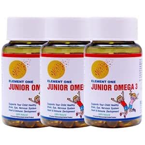 ELEMENT ONE Junior Omega 3 Deep Sea Fatty Acid Fish Omega3 With Epa&Dha ...