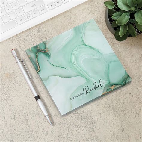 Personalized Post-it® Note Pads, Custom Notepad, Name Stationery Aesthetic Sticky Notepads ...