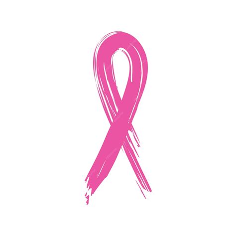 Premium Vector | Pink Ribbon, Breast Cancer awareness, grunge style ...