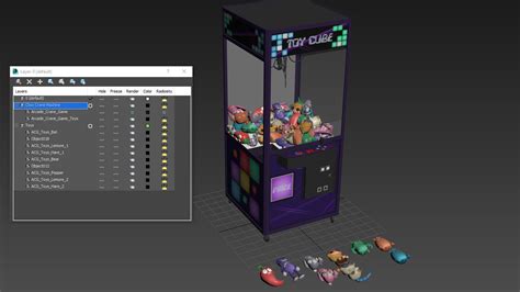 Claw Crane Machine 3D Model $49 - .max .fbx .obj - Free3D