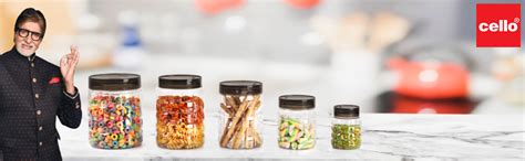 Buy CELLO Checkers Kitchen Storage Container Box Set of 6 Pcs (2500 ml ...