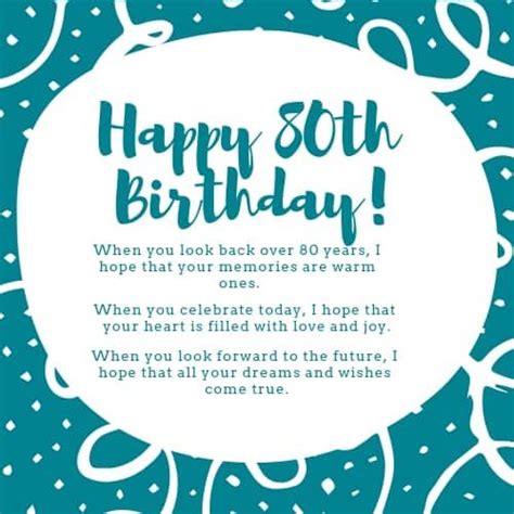 80th Birthday Wishes - Perfect Messages & Quotes to Wish a Happy 80th ...