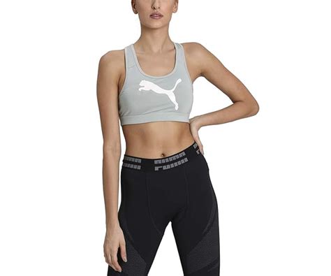 Buy Puma Women's' Sports Bra (51915831_Aqua Gray-Pearl Pack_Small) at ...