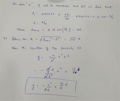 Image result for Equation for Projectile Motion Calculus