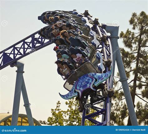A Manta Roller Coaster Ride, SeaWorld, San Diego Editorial Stock Image ...