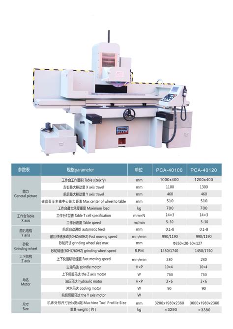 PCA40100/40120高精密重型平面磨床NC/CNC - 重庆市普创长顺机械有限公司