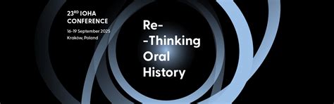 IOHA Conference - International Oral History Association
