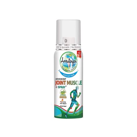 Amrutanjan Advanced Joint & Muscle Pain+ Spray 80g - No Diclofenac ...