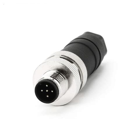 Buy VELLEDQ Industrial Field Assembly M12 Connector 5-Pin Male A Coding ...