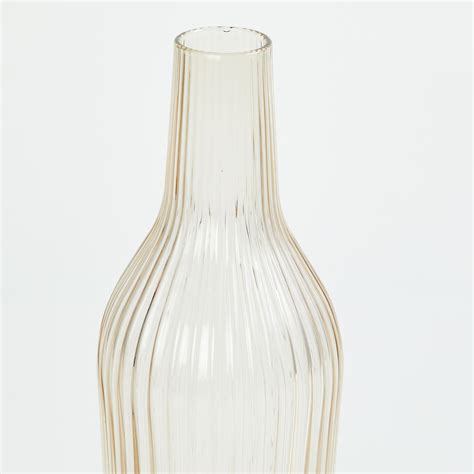 Buy Eadric Glass Ribbed Tall Vase from Home Centre at just INR 449.0