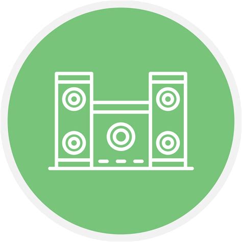 Speakers Line Circle 9844782 Vector Art at Vecteezy