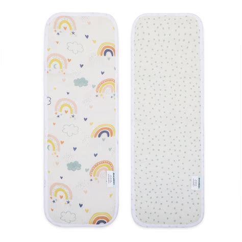 Abracadabra Muslin Burp Pad - Rainbow