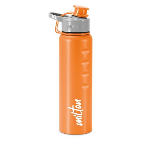 MILTON Gripper 1000 Stainless Steel Water Bottle, 900 ml, Orange | Leak ...