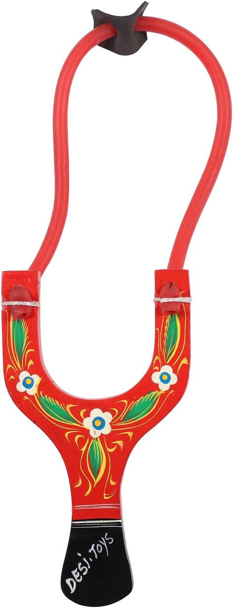 Desi Toys Wooden Slingshot | Traditional Gulel Catapult for Sports ...
