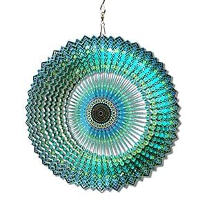 FONMY Wind Spinner Mandala Starry Sky 12 inch 3D Stainless Steel Laser ...