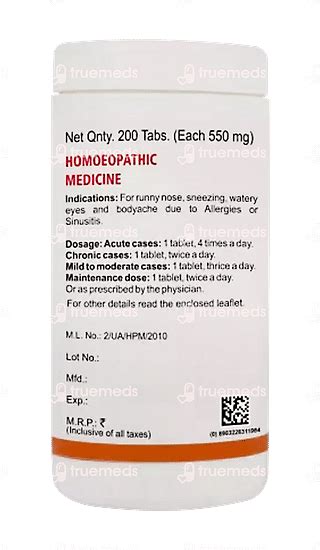 Aller Aid Tablet 200 - Uses, Side Effects, Dosage, Price | Truemeds