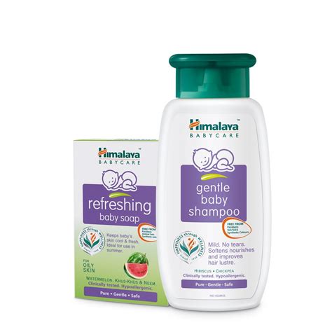Himalaya Baby Care Bathing Kit (Refreshing Baby Soap 125g and Shampoo ...