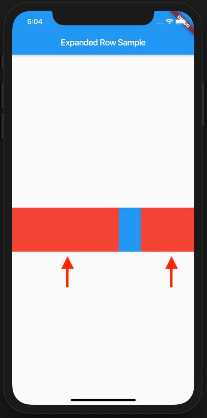 Flutter Expanded Widget 的图像结果