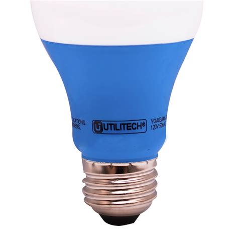 Utilitech 40-Watt EQ A19 Blue Medium Base (E-26) LED Light Bulb at ...