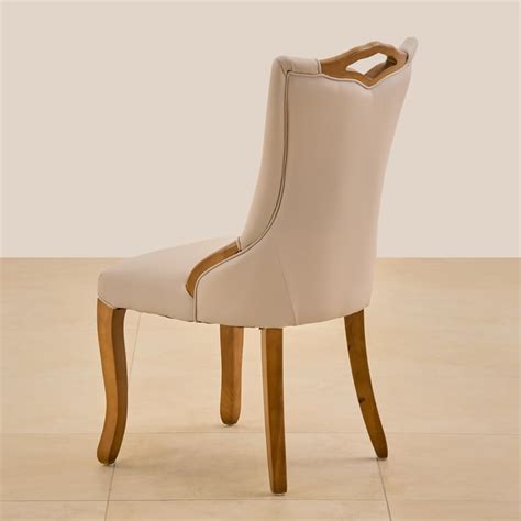 Buy Prince NXT Set of 2 Faux Leather Dining Chairs - Beige from Home ...