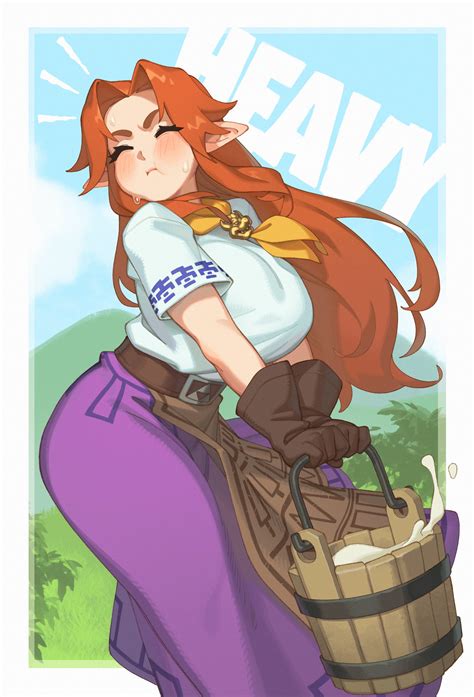 malon (the legend of zelda and 1 more) drawn by riz | Danbooru