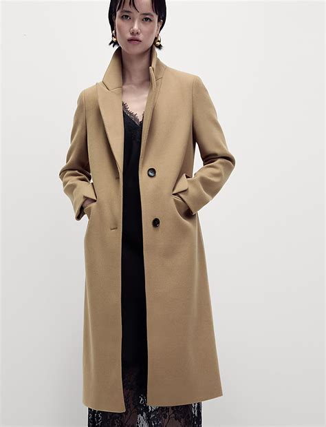 Buy Single Breasted Longline Tailored Coat at Marks & Spencer