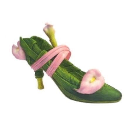 Calla Lily SIGNED 1st Breast Cancer Shoe | EstateSales.org