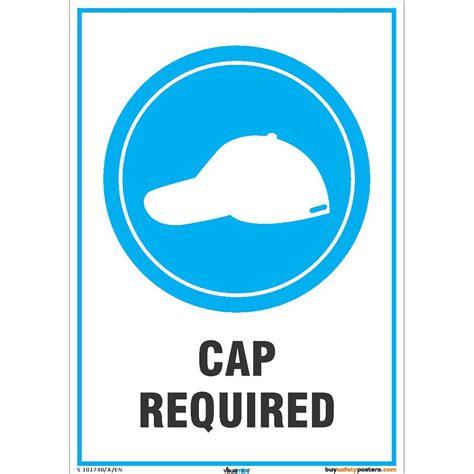 Buysafetyposters.com -Cap Required Signs in English - Sunboard 3mm ...
