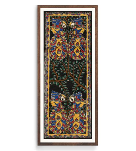 Madhubani peacock Art: Buy Madhubani Paintings & Art Prints Online ...