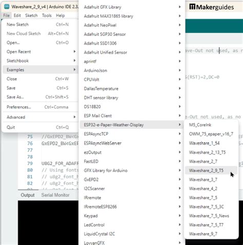 Image result for Arduino E Ink Display Weather