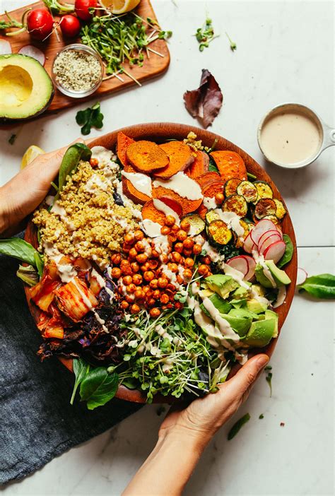 Abundance Kale Salad with Tahini Dressing | Minimalist Baker Recipes