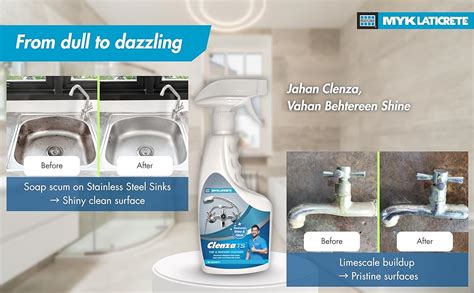Clenza™ TS Tap and Shower Cleaner Spray (450ml, Pack of 2)-Ready to Use ...