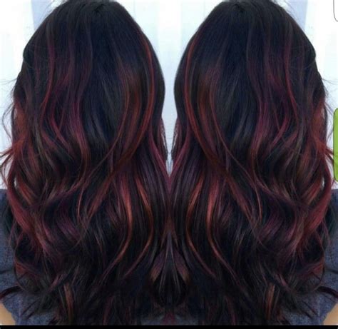 Pin by Lbrass on Hair | Red highlights in brown hair, Brunette hair ...