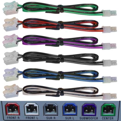 DigitalRestock 6 Home Theater Speaker Cables for Sony Samsung Etc ...