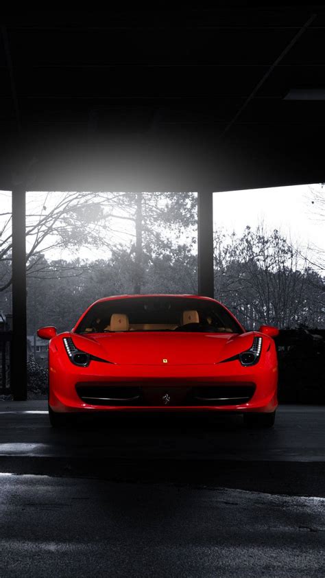 Download Red Color Pop Ferrari Iphone Wallpaper | Wallpapers.com