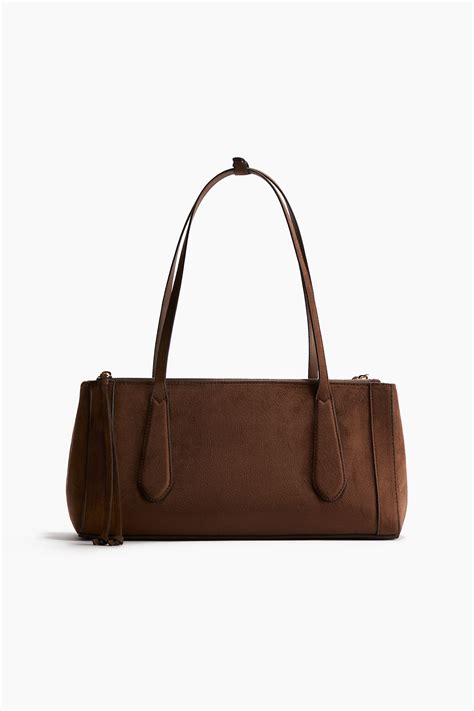 Rectangular shoulder bag - Brown - Ladies | H&M IN
