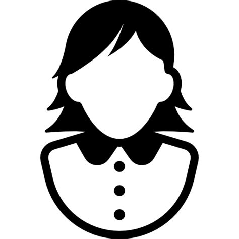 Girl with Short Hair and Dress icon | Freepik