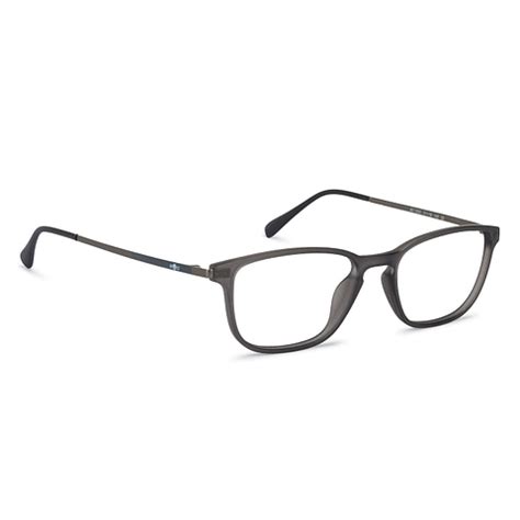 Buy Grey Gunmetal Black Full Rim Rectangle Lenskart Air LA Air fusion ...