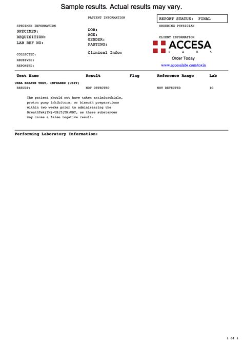 H. Pylori Breath Test - Urea Breath Test | Accesa Labs