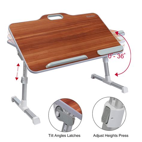 Buy Laptop Desk Stand, Kavalan Foldable Laptop Table w/Top Handle ...