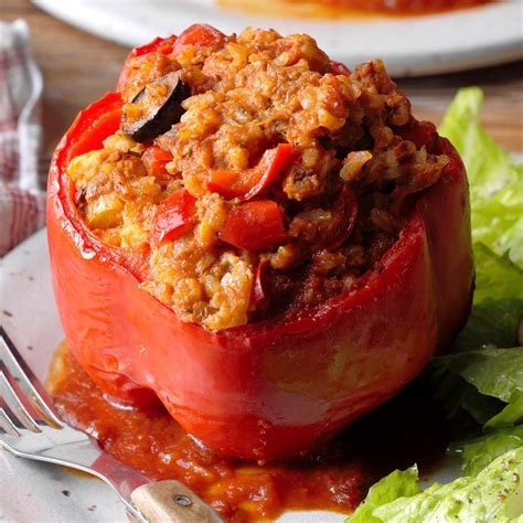 Stuffed Sweet Peppers Recipe | Taste of Home
