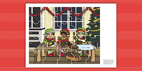 Grade 3 Life Skills Term 4 Christmas Elves Jigsaw Puzzle