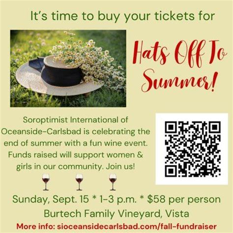 Hats Off To Summer Wine Fundraiser, Burtech Family Vineyard, Vista, 15 ...